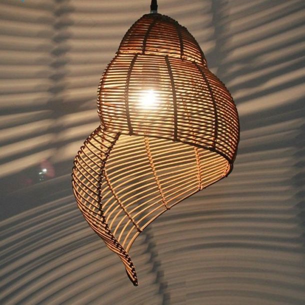 Bamboo Snail Shell Lamp