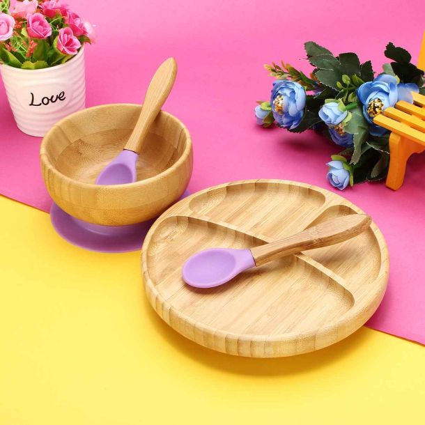 Bamboo Stay-Put Suction Plate