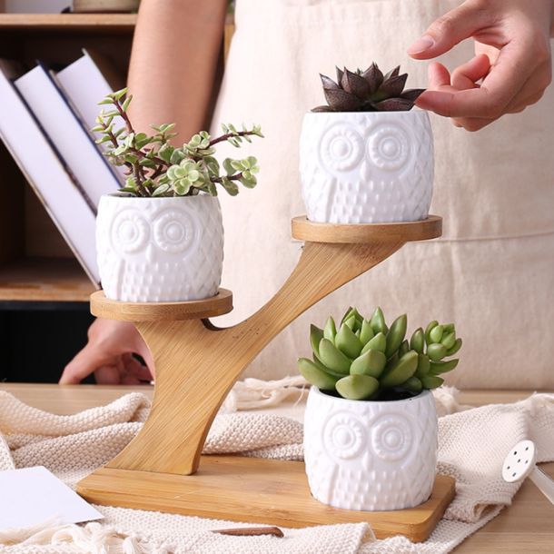 Bamboo Garden Pot Holder