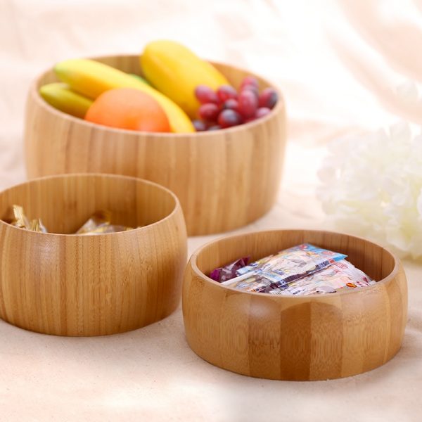Bamboo Fruits Storage Bowl (3 Pieces/Set)