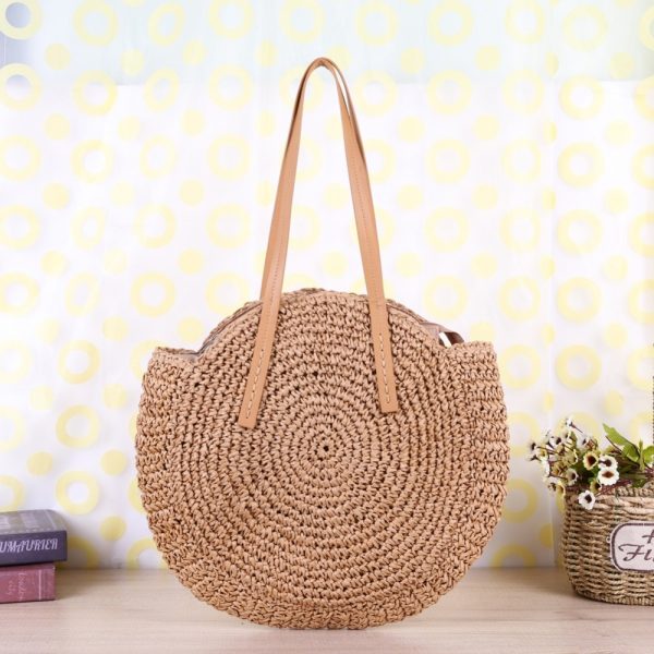 Bamboo Straw Tote Bag